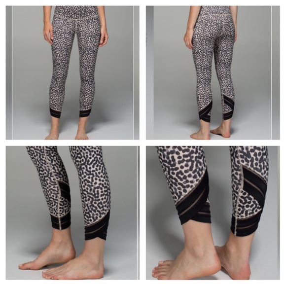 lululemon athletica Pants - Lululemon High Times 7/8 Pant Wrap Mesh Size 6
